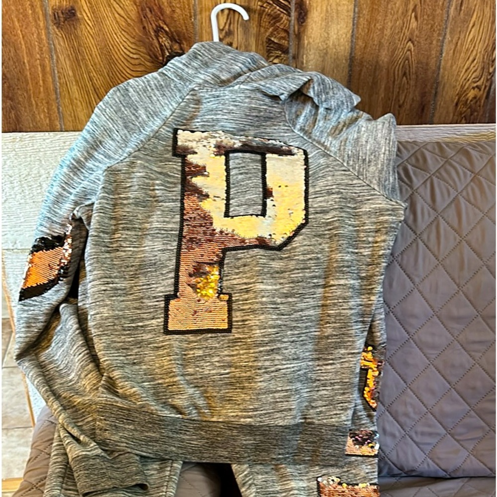 Pink Gray jogging suit